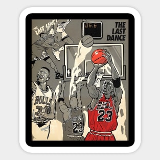 BASKETBALLART - MJ DANCE THE LAST DANCE Sticker